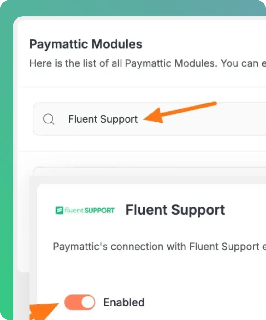 Connect payments with ticket submit form - Paymattic Integration with Fluent Support