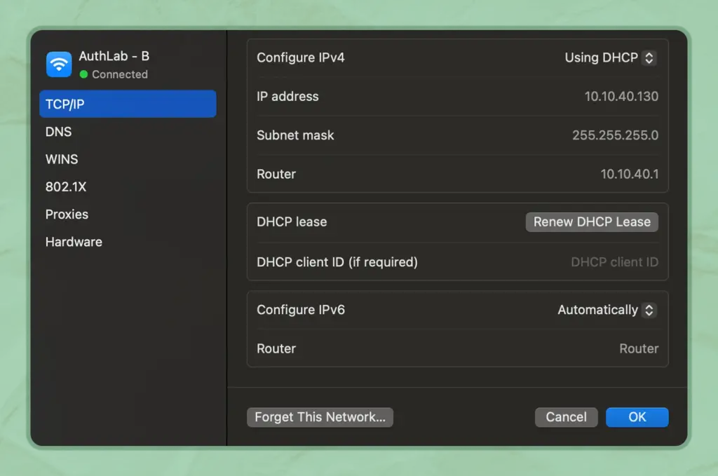 Refresh Network Settings on MacBook