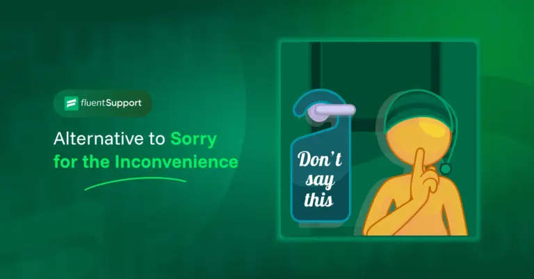 Sorry for the inconvenience