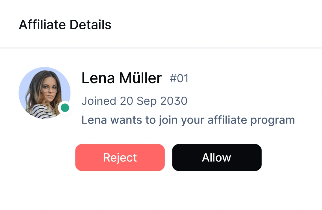 affiliate approval, fluentaffiliate