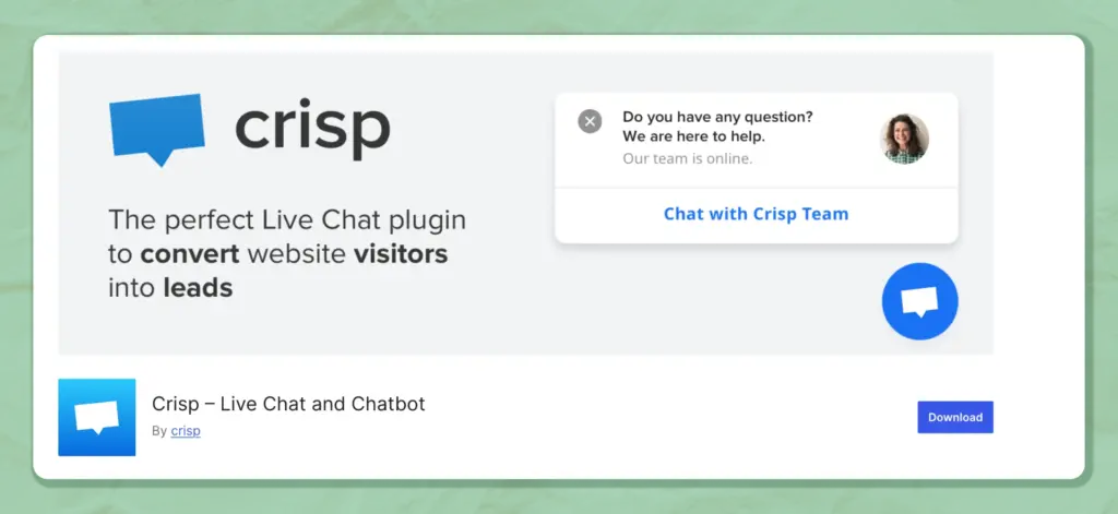 Crisp - Live chat plugin