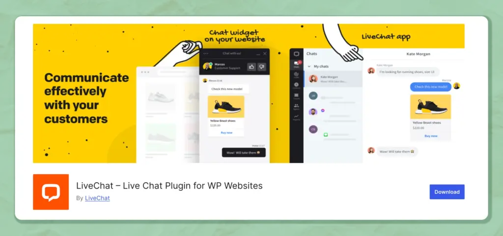 LiveChat - WordPres chat  plugin