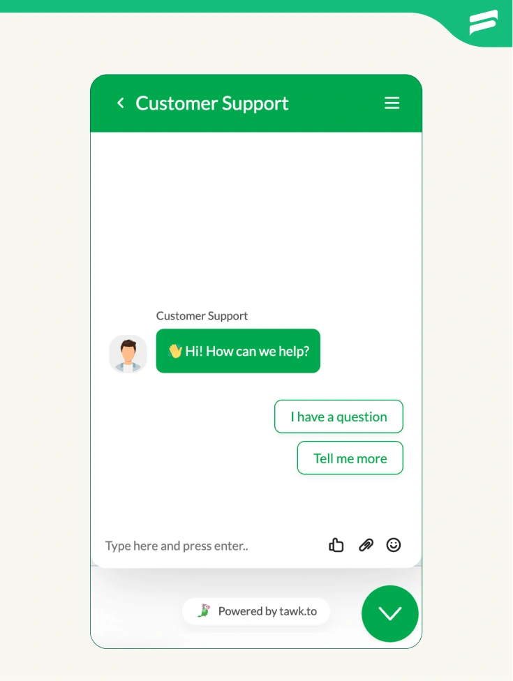 Tawk.to chat widget