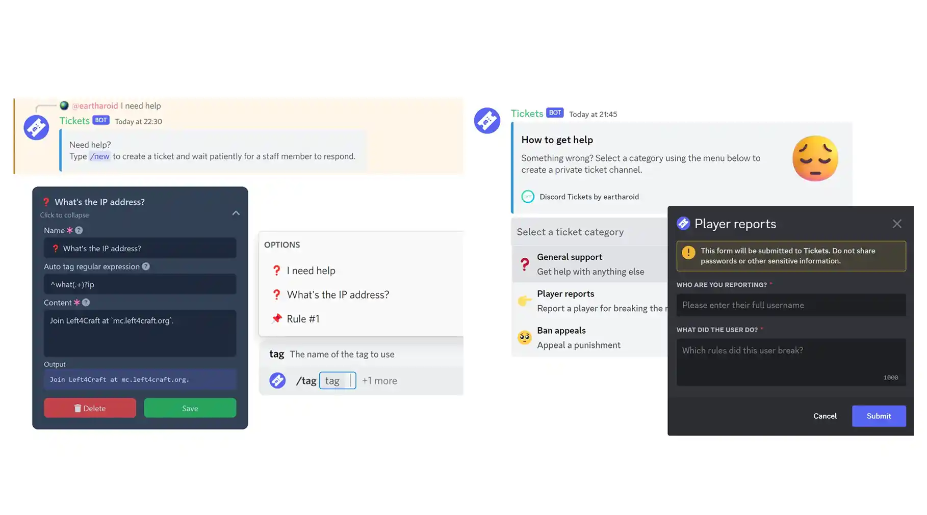 Discordtickets, discord ticket tools