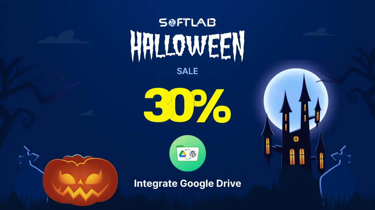 Integrate Google Drive halloween banner