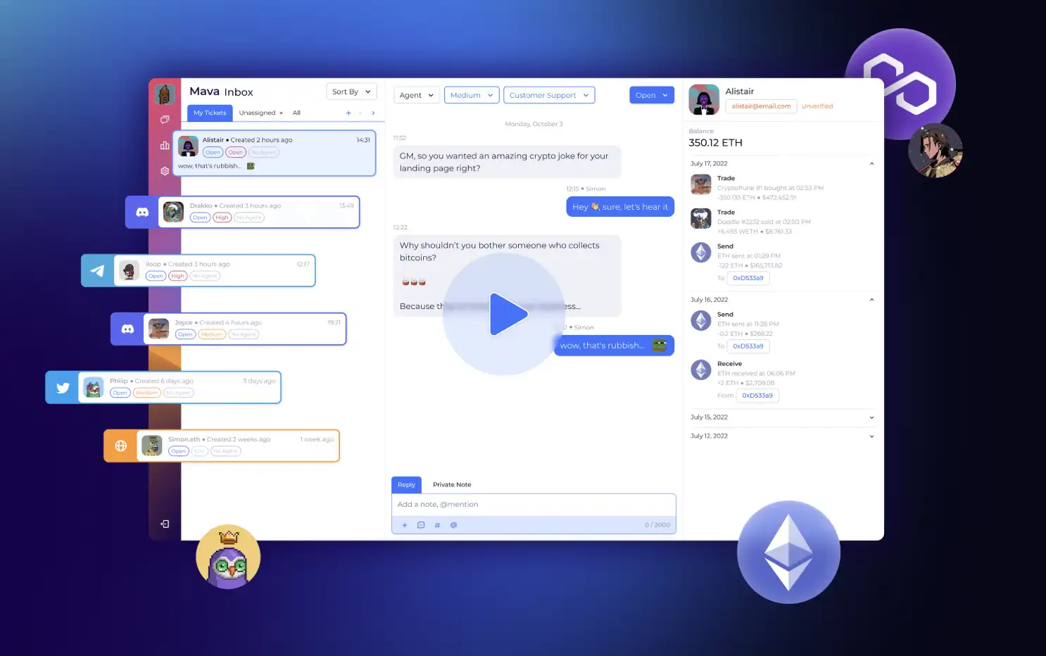 Mava Discord ticket tool