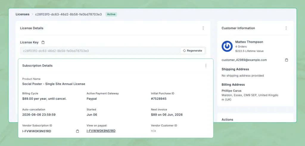 Subscription and Licensing - FluentCart