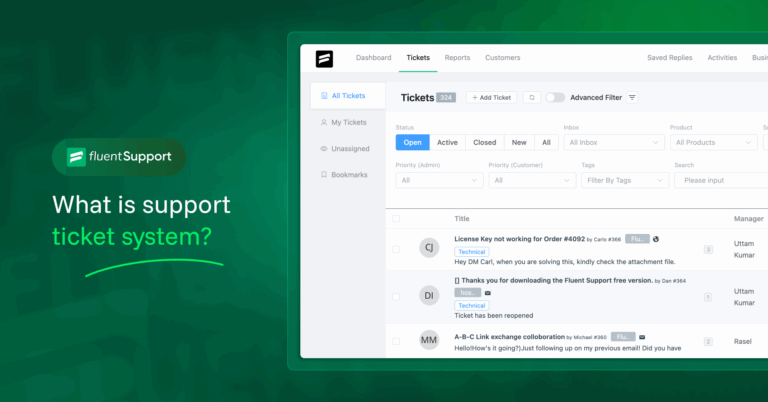 support ticket system