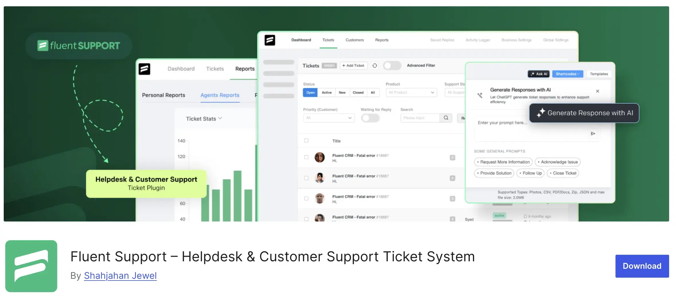 Fluent Support, ticketing system for small business
