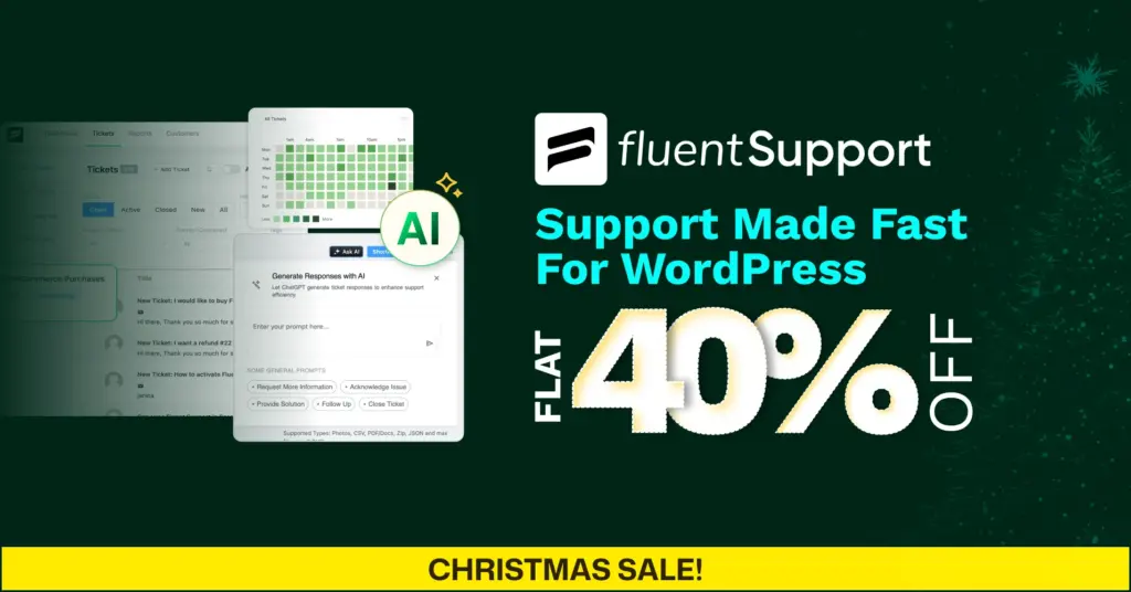 Fluent Support xmas sales 25