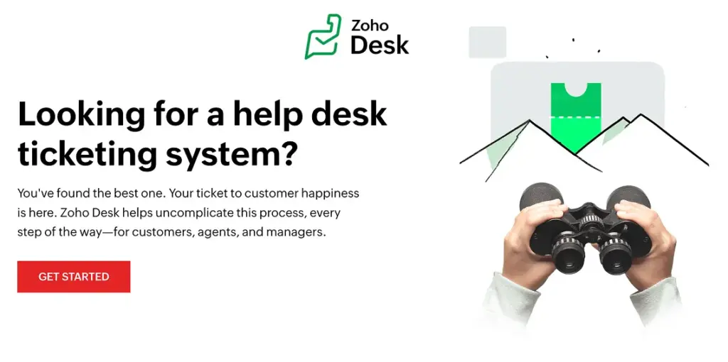 Zoho Desk, ticketing system for small business
