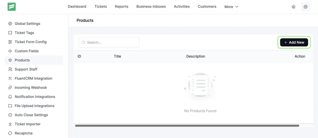 Create new product option