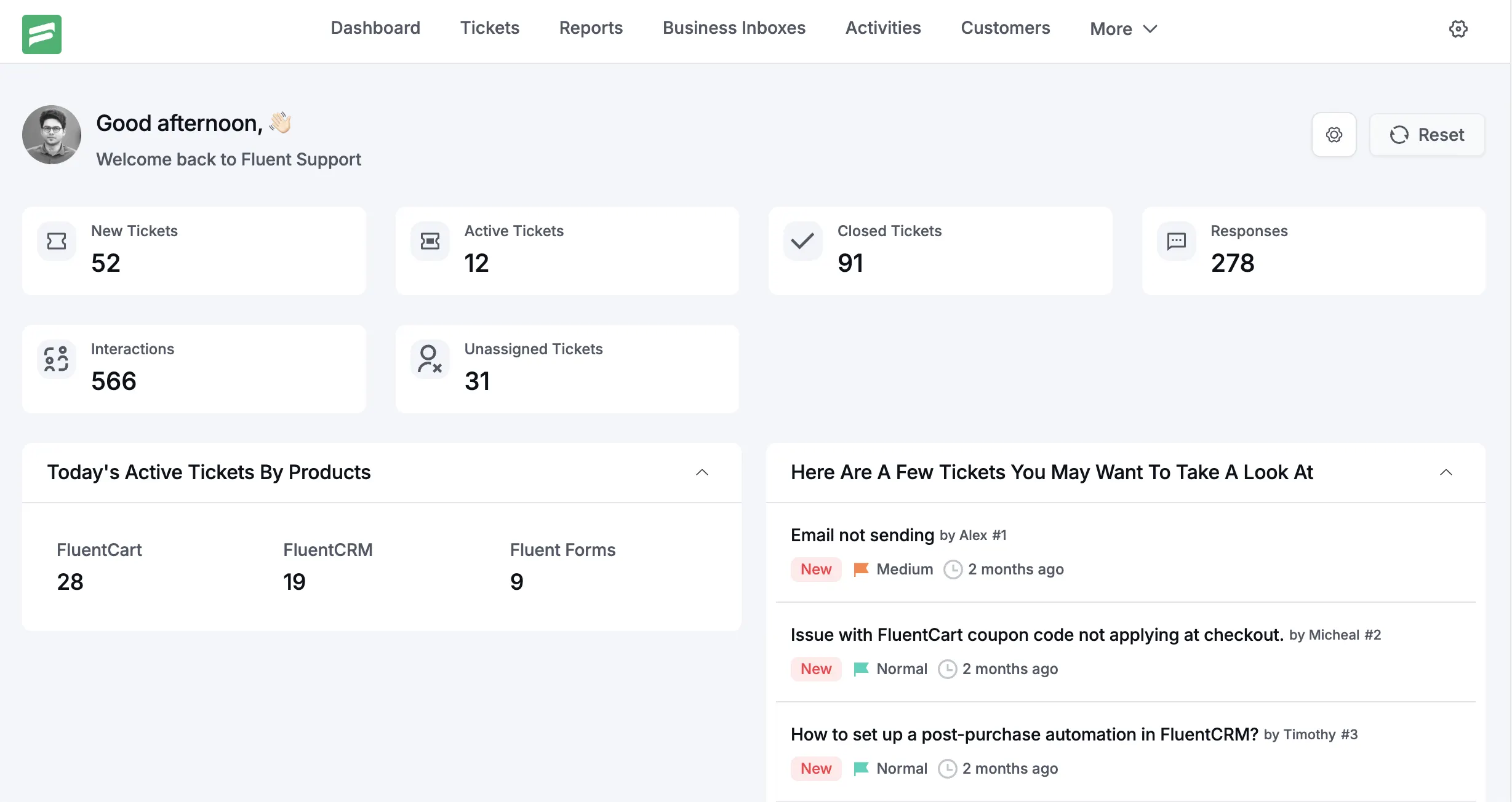 Fluent Support Overview