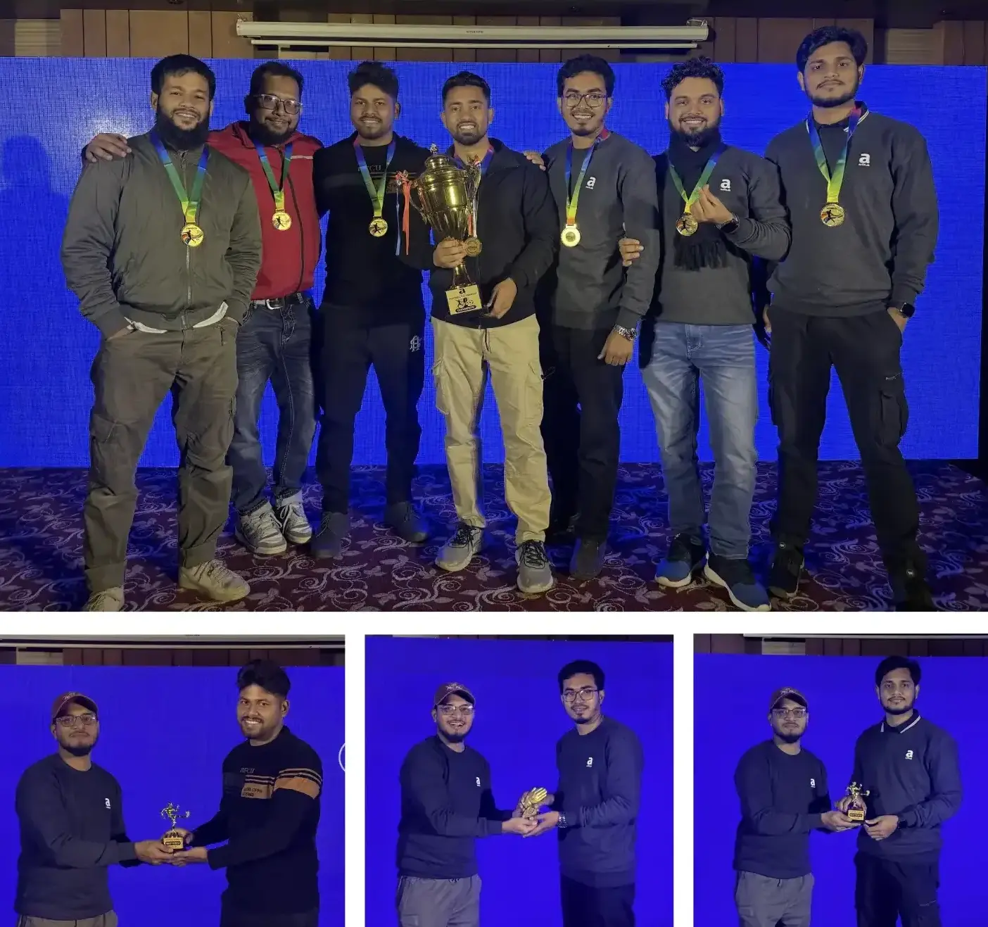 football trophy–giving segment