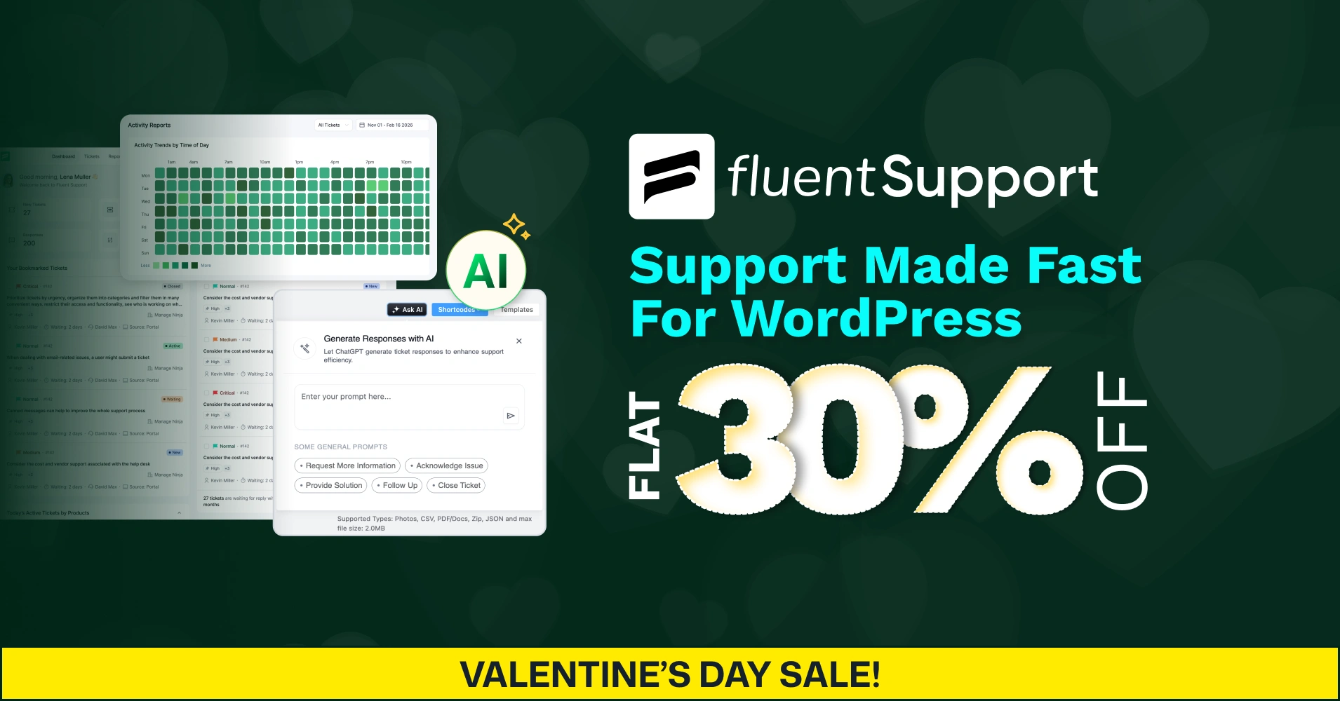 Fluent Support, Valentine's Day Special Discount