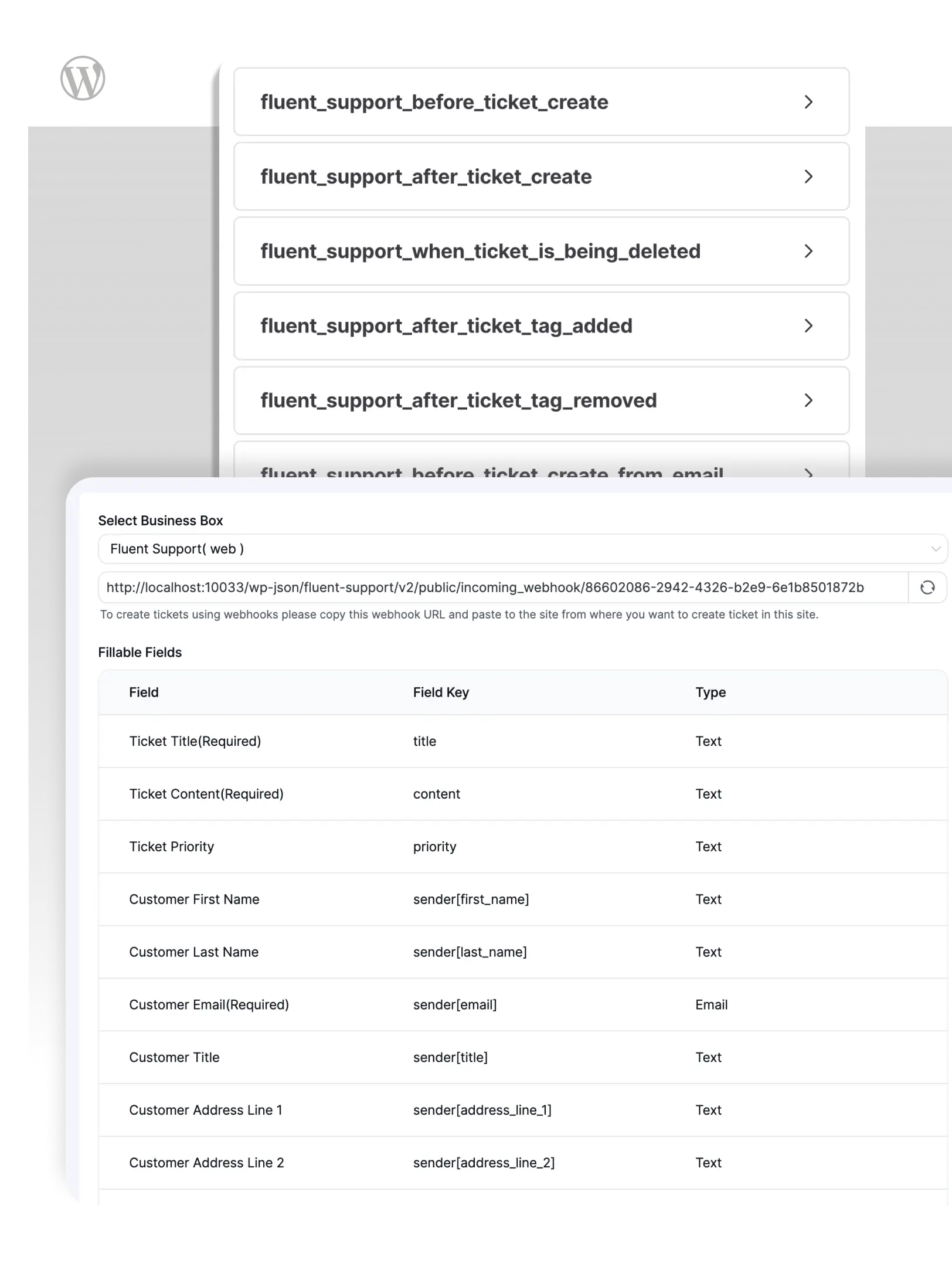 Fluent Support - Webhook
