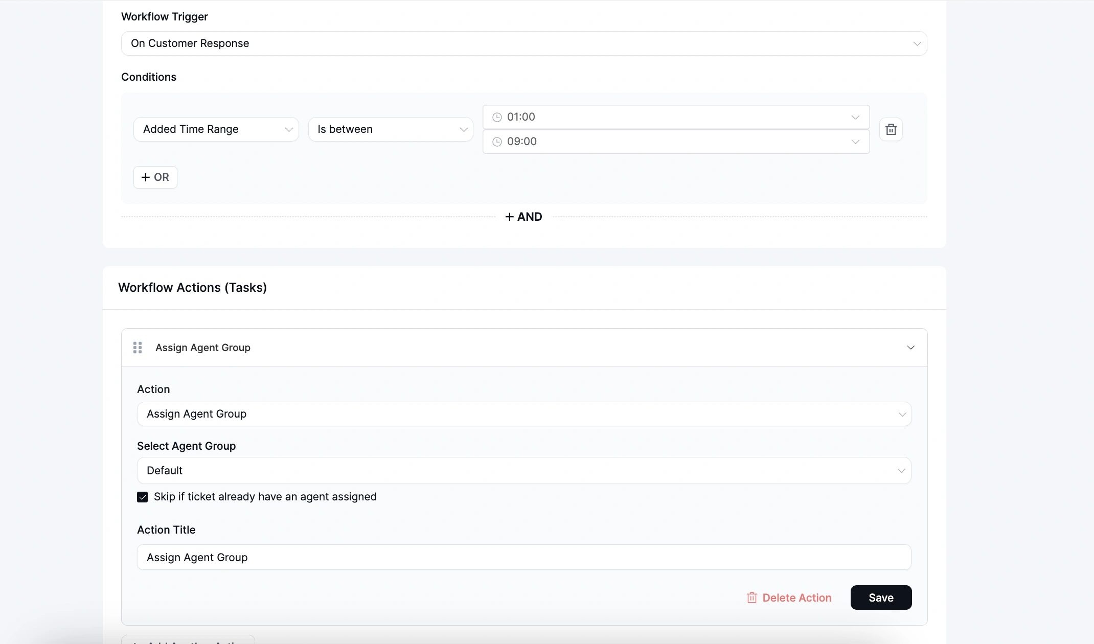 Agent group by time zones, Fluent Support