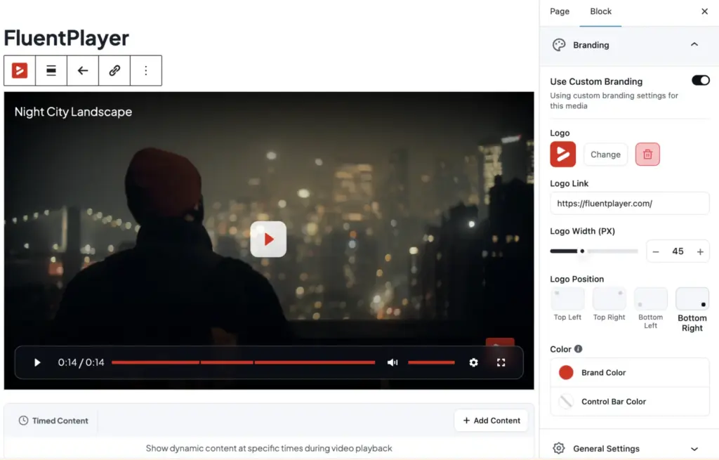 Custom branding feature