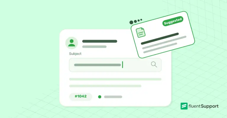 How does a knowledge base work with a ticketing system?